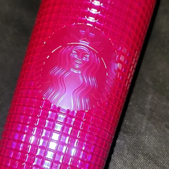 Starbucks Summer Iridescent Deep Magenta Grid Venti Tumbler 2024 Edition - Picture 5 of 10